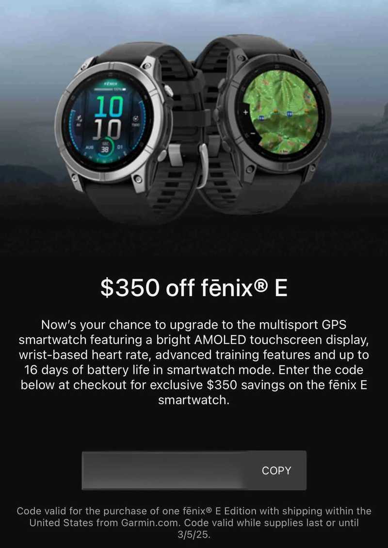 Fenix E Discount Code