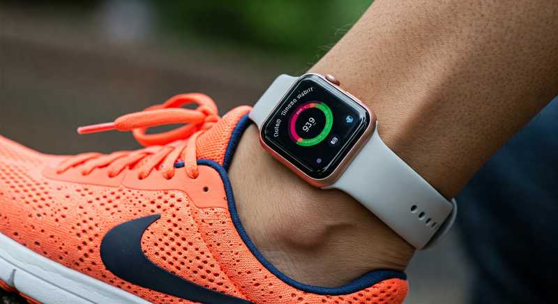 Apple Watch on Ankle