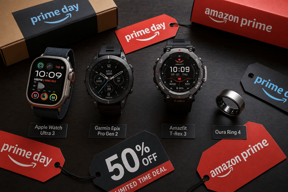Best Amazon Prime Day GPS Watch Deals 2026: Garmin, Apple Watch, and Amazfit on Sale Now